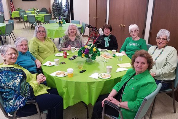 St. Patrick's Day coffee at Center Towers