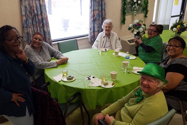 St. Patrick's Day coffee at Center Towers